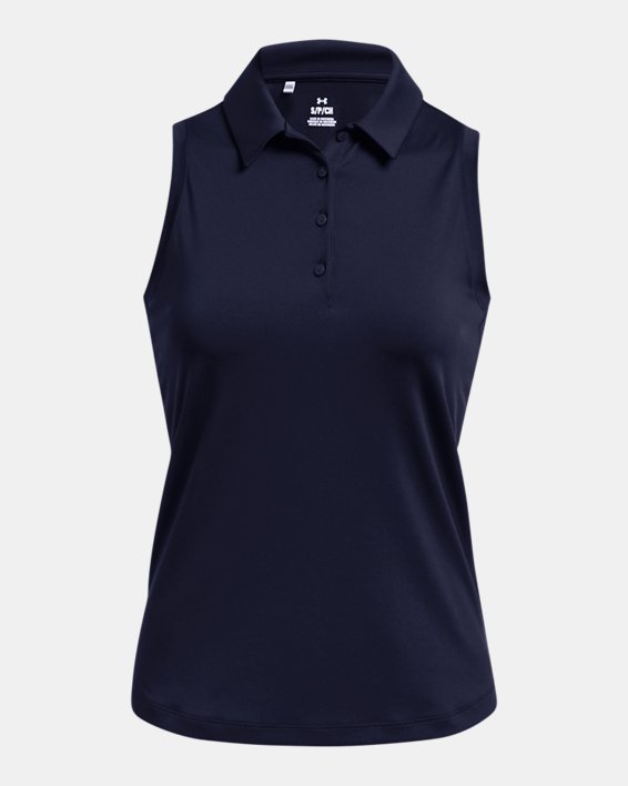 Women's UA Playoff Sleeveless Polo in Blue image number 2